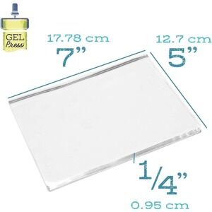 3 Gel‎ Press Monoprinting Print Plates 5"x 7" Card Making Reusable Scrapbooking